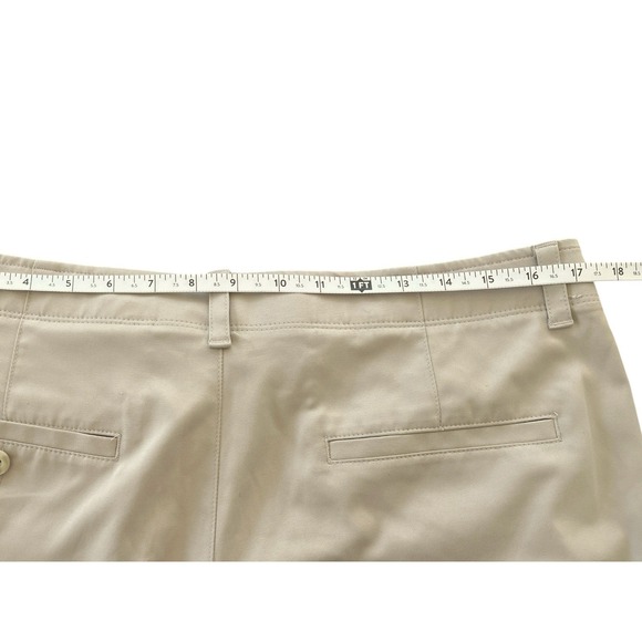 PGA Tour Active Golf Flat Front Chino Khaki Pants Size 34X32 Business Casual - Picture 7 of 9